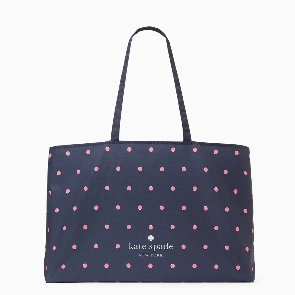 NWOT Kate Spade ♠️ Large Polka Dot Canvas Tote - SOLD OUT ONLINE